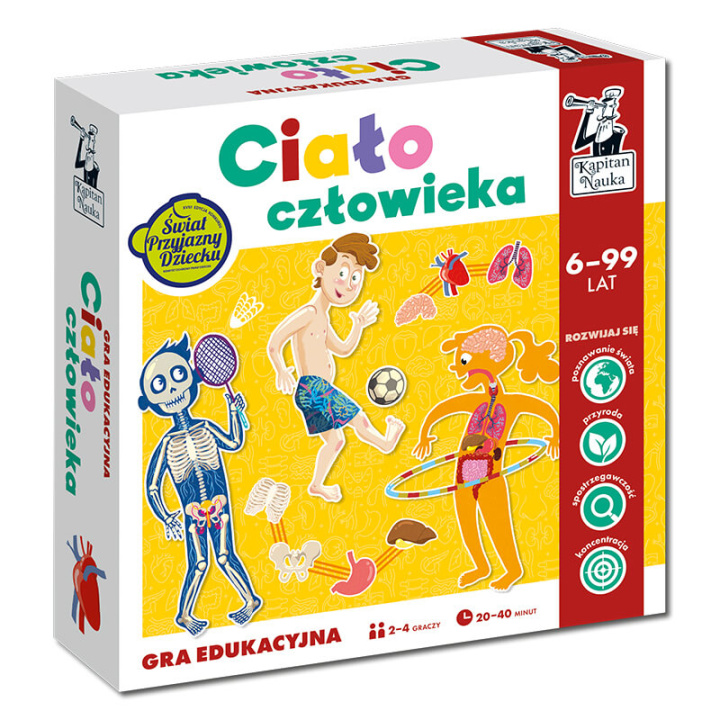 Buch Kapitan Nauka. Gra edukacyjna. Ciało człowieka. Wydanie 2 