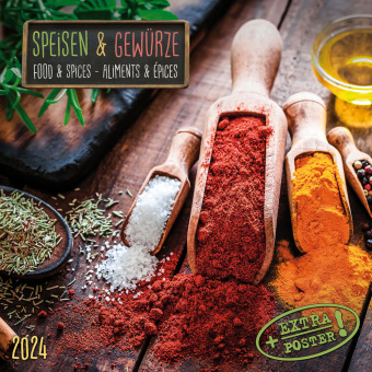 Kalendář/Diář Food & Spices/Speisen und Gewürze 2024 
