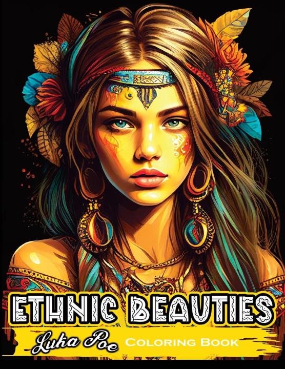 Книга Ethnic Beauties Coloring Book 