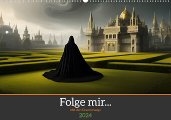 Calendar / Agendă Folge mir... Mit der KI unterwegs (Wandkalender 2024 DIN A2 quer) 