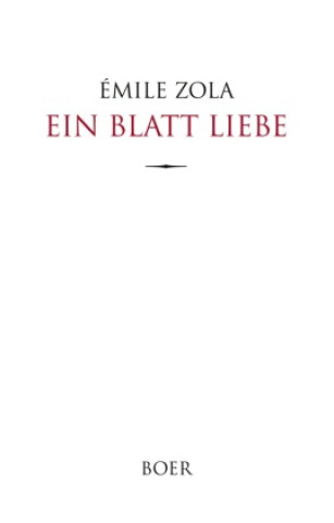 Knjiga Ein Blatt Liebe Émile Zola