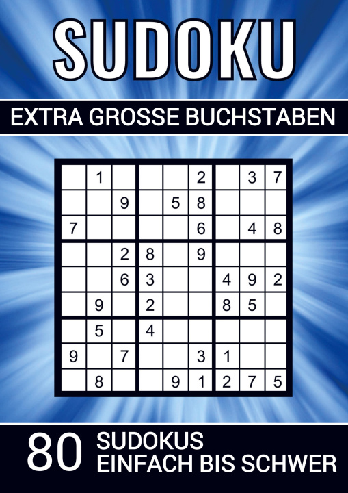 Carte Sudoku extra grosse Buchstaben - 80 Sudokus einfach bis schwer 