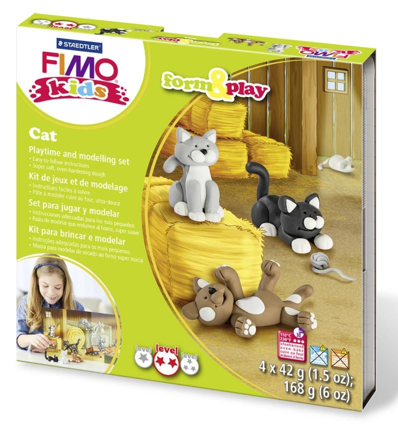 Книга FIMO sada kids Form & Play - Kočky 