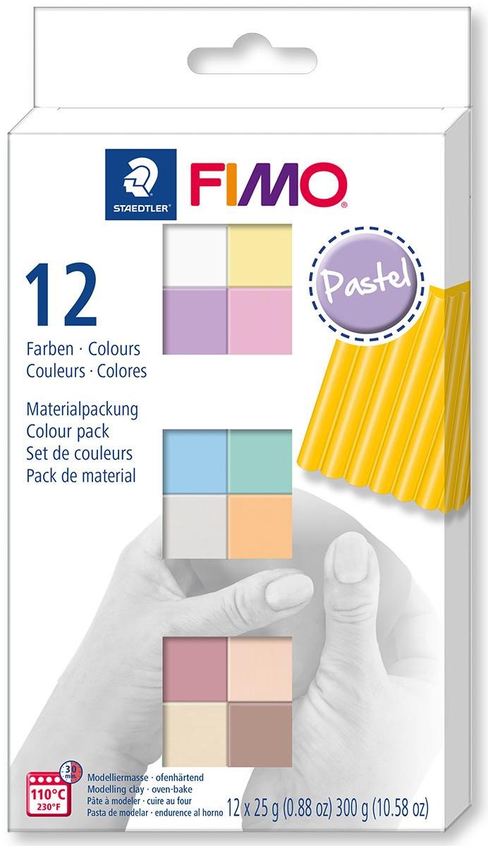 Carte FIMO sada soft 12 barev x 25 g - pastel 