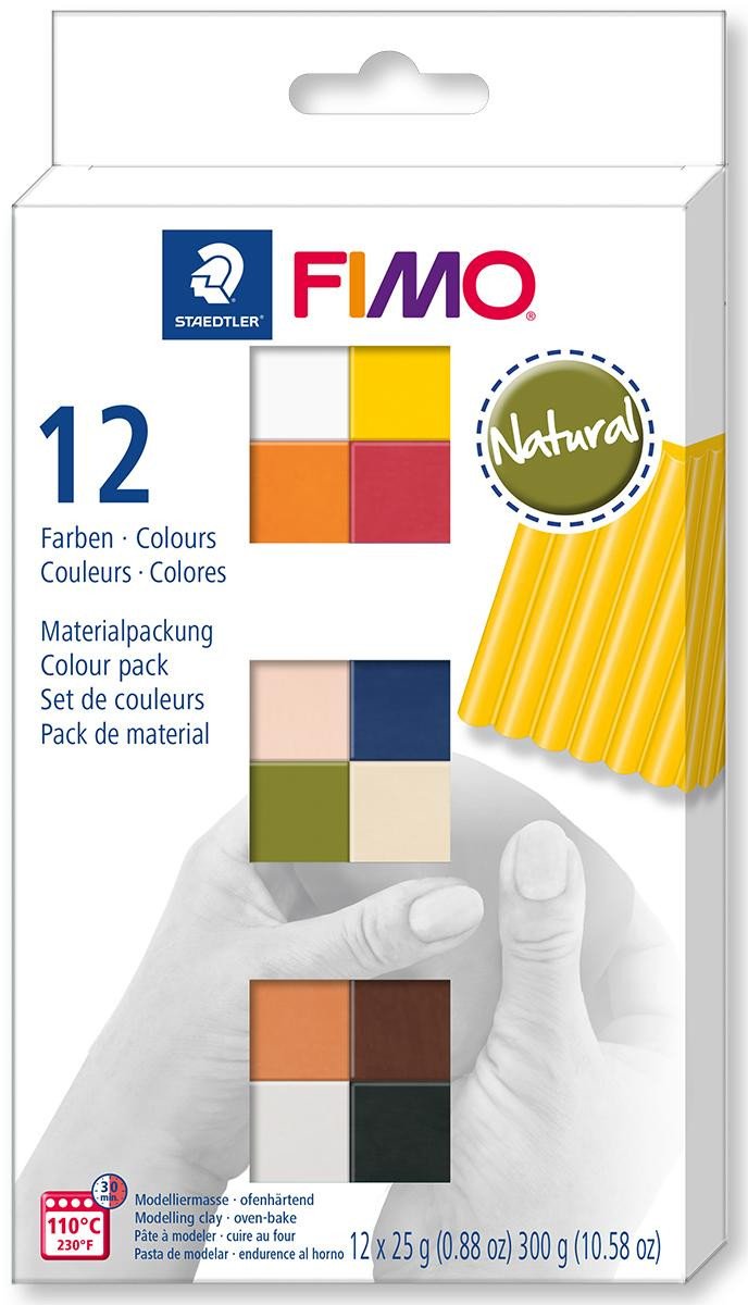Kniha FIMO sada soft 12 barev x 25 g - natural 