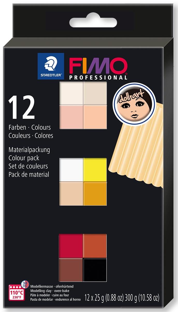 Carte FIMO sada professional 12 barev x 25 g - doll art 