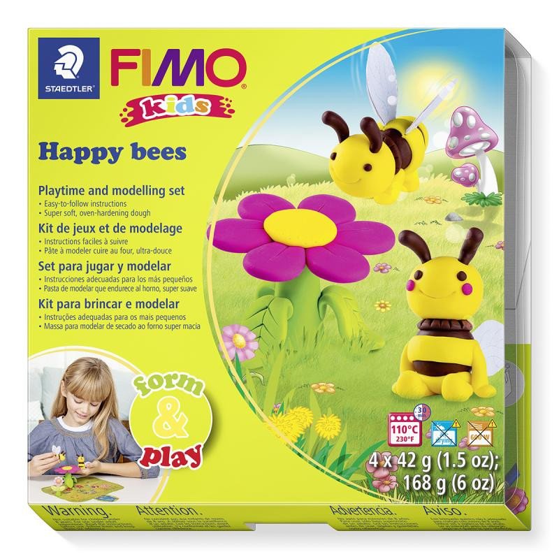 Kniha FIMO sada kids Form & Play - Šťastné včelky 