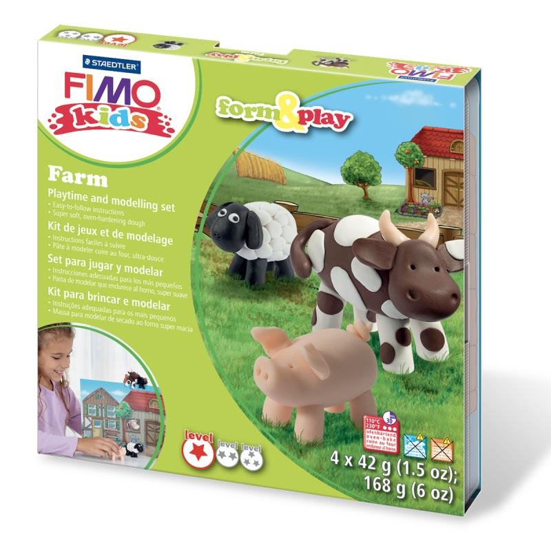 Kniha FIMO sada kids Form & Play - Farma 