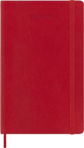 Könyv Moleskine 18 Monate Wochen Notizkalender 2023/2024, L/A5, 1 Wo = 1 Seite, Rechts Linierte Seite, Soft Cover, Scharlachrot 