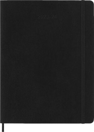 Книга Moleskine 18 Monate Wochen Notizkalender 2023/2024, Xl, 1 Wo = 1 Seite, Rechts Linierte Seite, Soft Cover, Schwarz 
