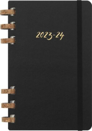 Könyv Moleskine 12 Monats Studienplaner Mit Spiralbindung 2023/2024, Large/A5, Wochen-Monatskalender, Fester Einband, Schwarz 