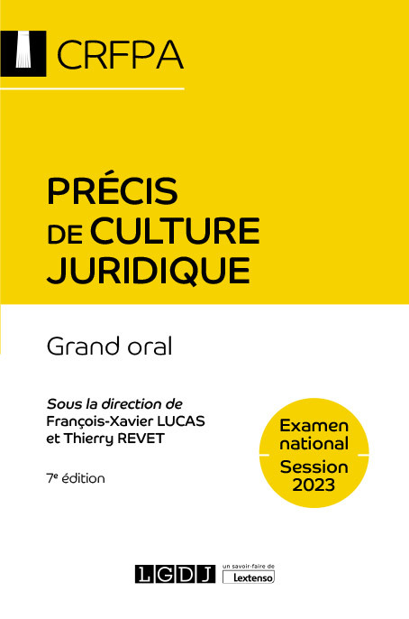 Книга Précis de culture juridique - CRFPA - Examen national Session 2023 Revet