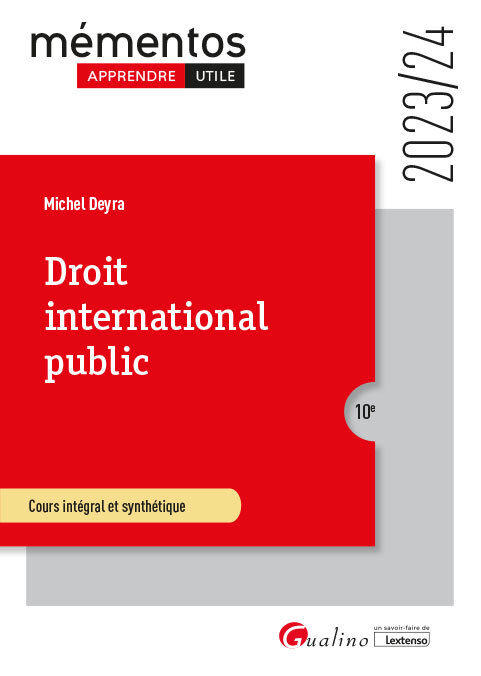 Könyv Droit international public, 10ème édition Deyra