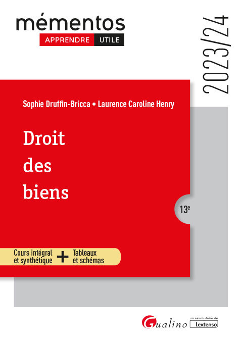 Kniha Droit des biens, 13ème édition Henry