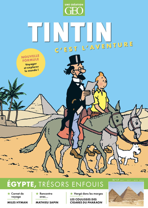 Carte Tintin c'est l'aventure n°17 - L'Égypte 