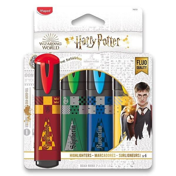 Stationery items Maped Harry Potter - Zvýrazňovač sada 4 ks 