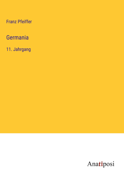 Knjiga Germania Franz Pfeiffer