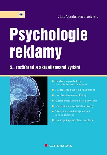 Book Psychologie reklamy Jitka Vysekalová