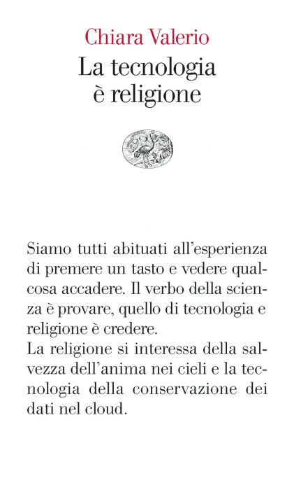 Kniha tecnologia è religione Chiara Valerio