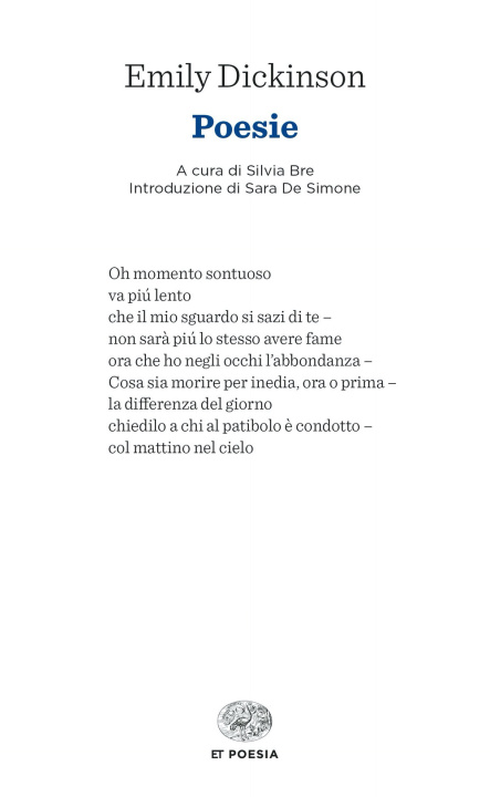 Knjiga Poesie Emily Dickinson