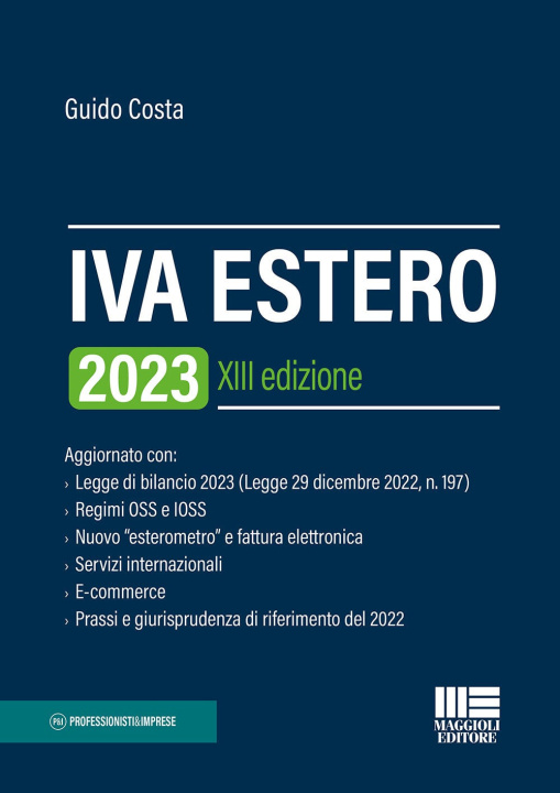 Kniha IVA estero 2023 Guido Costa