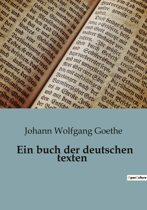 Knjiga Ein buch der deutschen texten Goethe