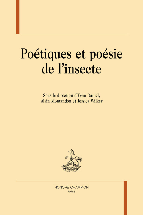 Knjiga Poétiques et poésie de l’insecte 