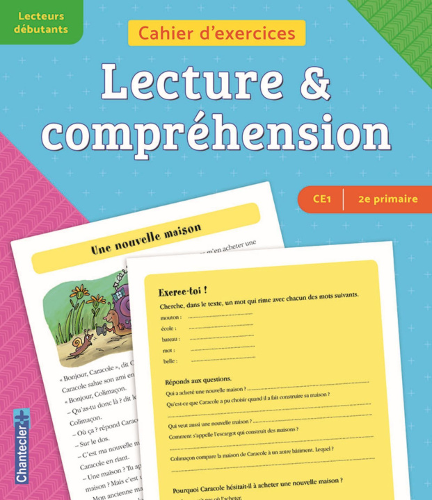 Carte Cahier d'exercices Compréhension Lecture CE1 