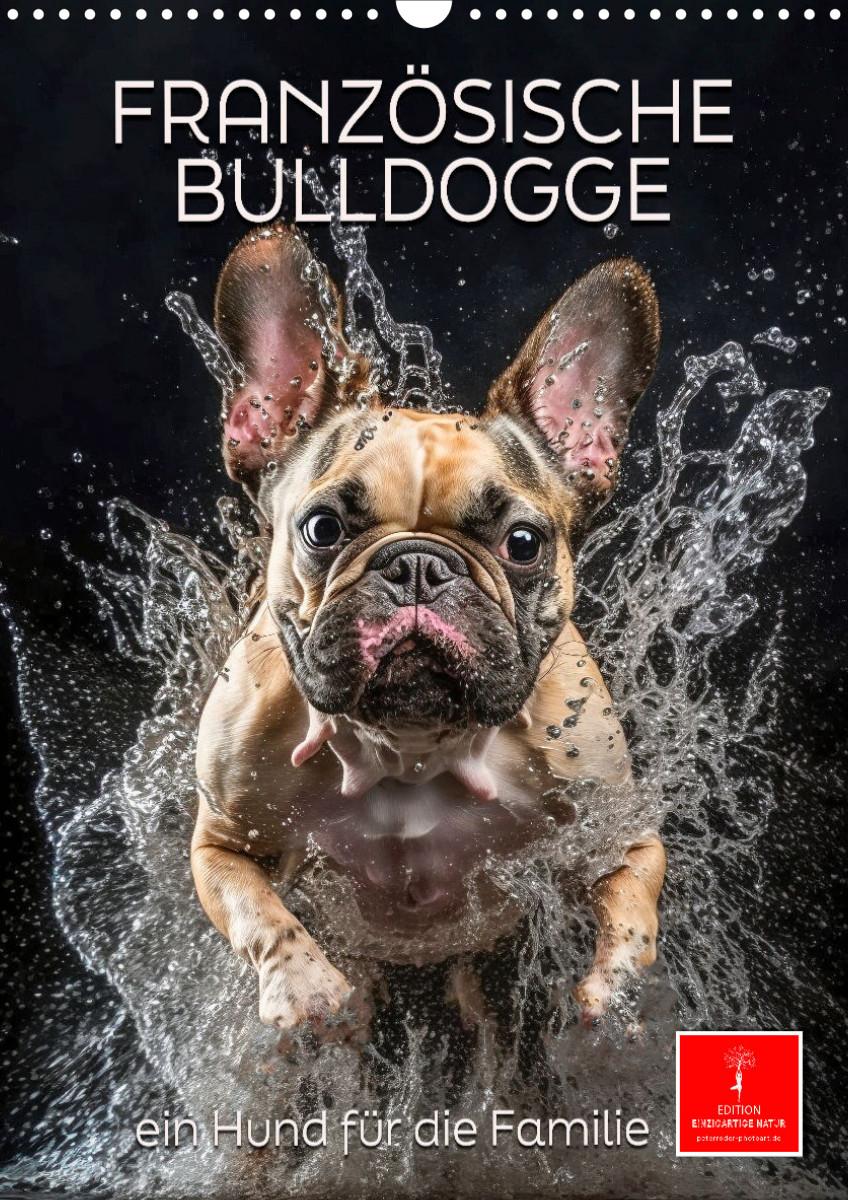 Calendar / Agendă Französische Bulldogge - ein Hund für die Familie (Wandkalender 2024 DIN A3 hoch) 