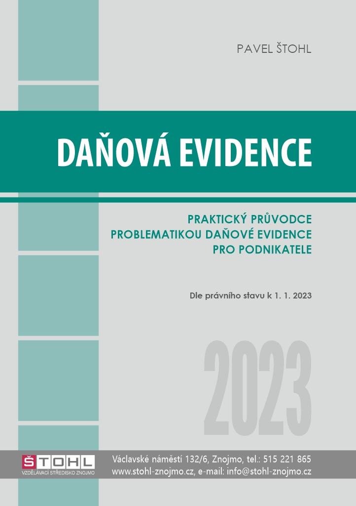 Kniha Daňová evidence 2023 - praktický průvodce Pavel Štohl
