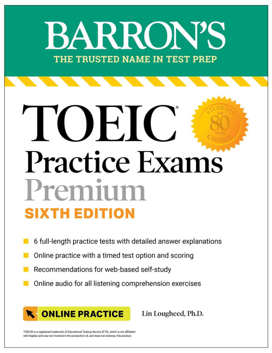Kniha Toeic Practice Exams Premium: 6 Practice Tests + Online Audio, Sixth Edition 