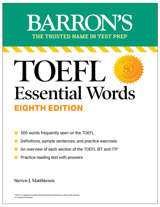 Könyv TOEFL Essential Words, Eighth Edition 
