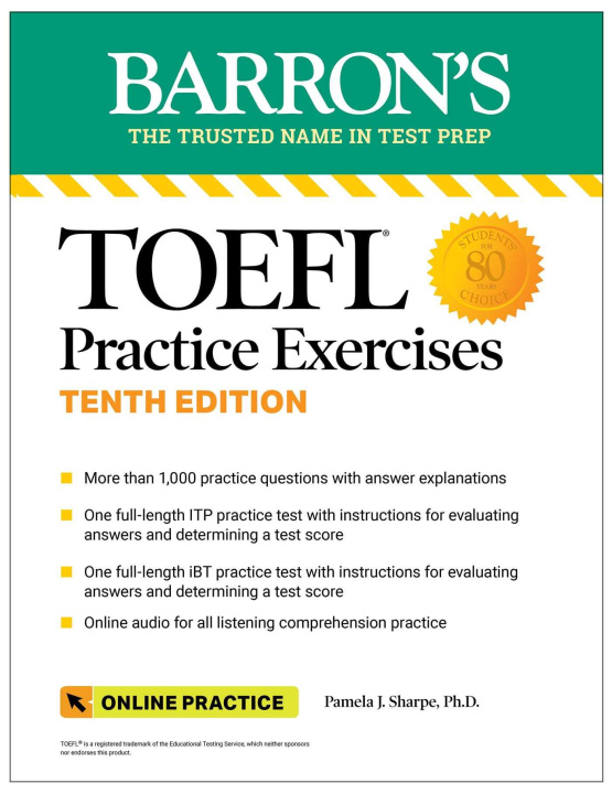 Kniha TOEFL Practice Exercises with Online Audio, Tenth Edition 
