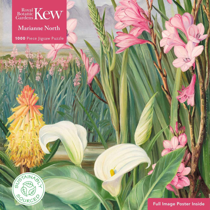 Könyv Adult Sustainable Jigsaw Puzzle Kew Gardens: Marianne North: Beauties of the Swamps at Tulbagh: 1000-Pieces. Ethical, Sustainable, Earth-Friendly 