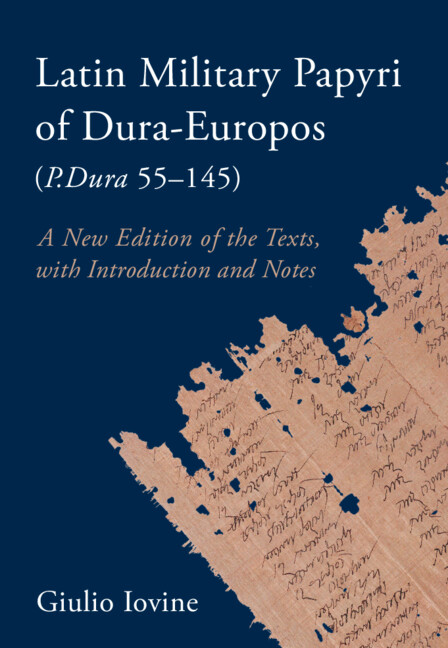 Könyv Latin Military Papyri of Dura-Europos (P.Dura 55–145) 