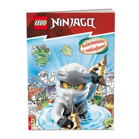 Book Lego Ninjago. Kolorowanka z naklejkami. Wydawnie 2023 