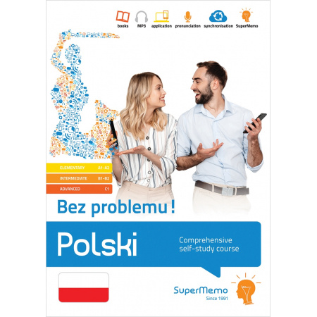 Kniha "Polski. Bez problemu! Comprehensive self-study course (elementary level A1-A2, intermediate B1-B2 and advanced C1)" 