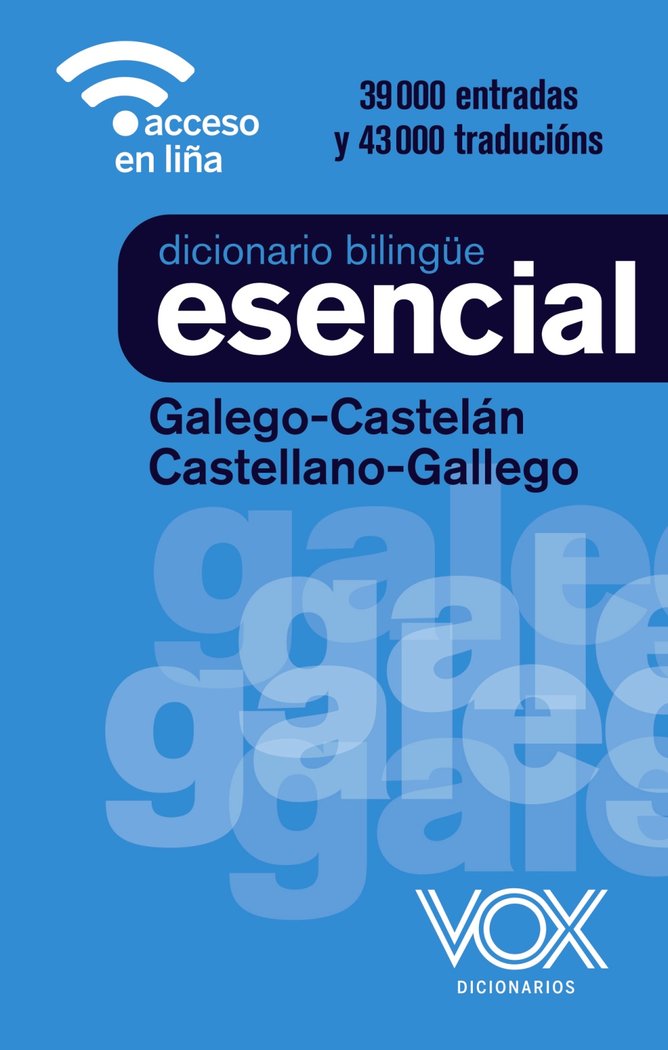 Carte DICCIONARIO ESENCIAL GALEGO CASTELAN CASTELLANO-GALLEGO VOX EDITORIAL