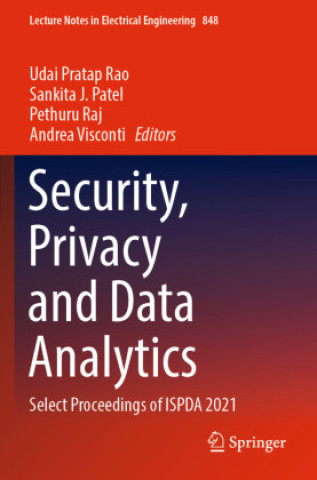 Könyv Security, Privacy and Data Analytics Udai Pratap Rao