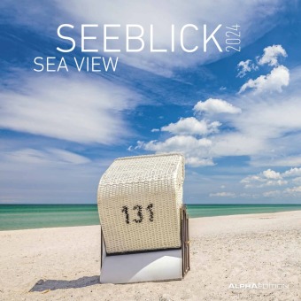 Calendar / Agendă Seeblick 2024 - Broschürenkalender 30x30 cm (30x60 geöffnet) - Kalender mit Platz für Notizen - Sea View - Bildkalender - Wandplaner - Wandkalender ALPHA EDITION
