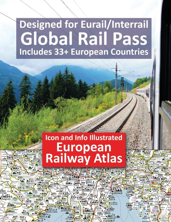 Könyv Icon and Info Illustrated European Railway Atlas Caty Ross
