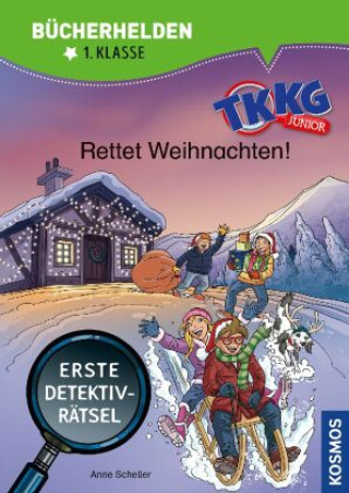 Книга TKKG Junior, Bücherhelden 1. Klasse, Rettet Weihnachten! COMICON S. L. Beroy San Julian
