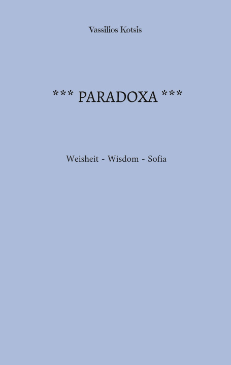 Knjiga PARADOXA Vassilios Kotsis