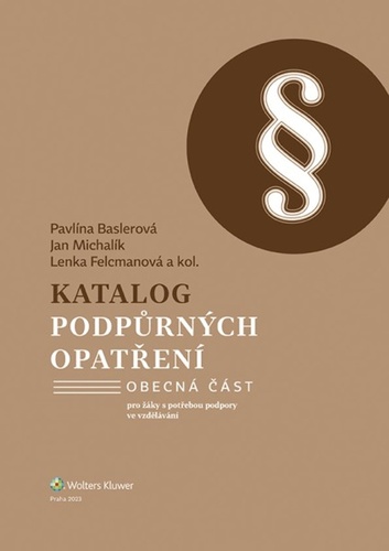 Kniha Katalog podpůrných opatření Obecná část Pavlína Baslerová