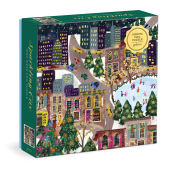 Joc / Jucărie Joy Laforme Sparkling City 1000 Piece Foil Puzzle In a Square Box 