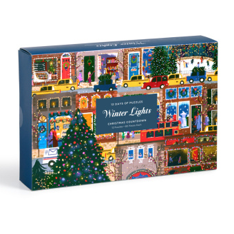 Joc / Jucărie Joy Laforme Winter Lights 12 Days of Puzzles Holiday Countdown 