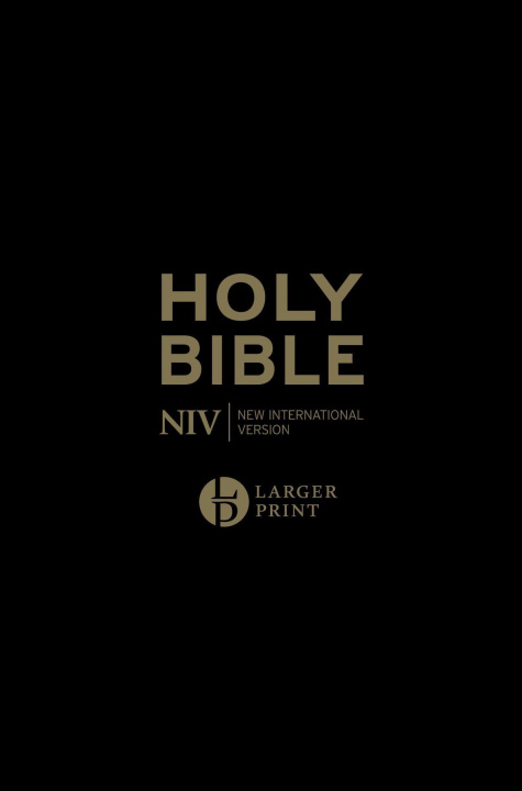 Kniha NIV Larger Print Personal Black Leather Bible New International Version