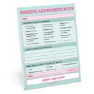 Calendar / Agendă Knock Knock Passive Aggressive Nifty Note (Pastel Version) Knock Knock