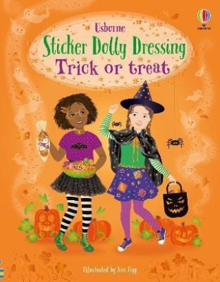 Książka Sticker Dolly Dressing Trick or Treat Fiona Watt