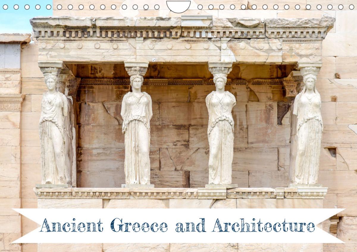 Calendar / Agendă Ancient Greece and Architecture (Wall Calendar 2024 DIN A4 Landscape) 